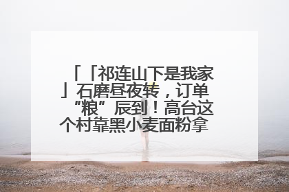 「祁连山下是我家」石磨昼夜转，订单“粮”辰到！高台这个村靠黑小麦面粉拿下成立来最大订单