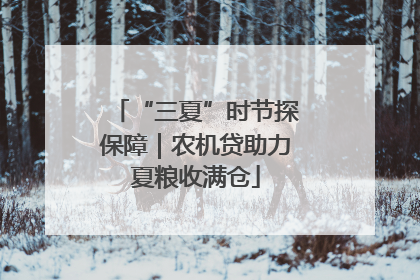 “三夏”时节探保障｜农机贷助力夏粮收满仓