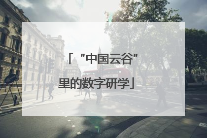 “中国云谷”里的数字研学