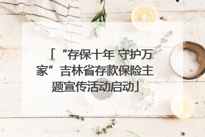 “存保十年 守护万家”吉林省存款保险主题宣传活动启动