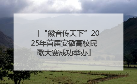 “徽音传天下”2025年首届安徽高校民歌大赛成功举办