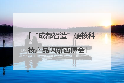 “成都智造”硬核科技产品闪耀西博会