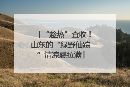 “趁热”查收！山东的“绿野仙踪”清凉感拉满