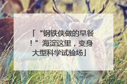 “钢铁侠做的早餐！”海淀这里，变身大型科学试验场