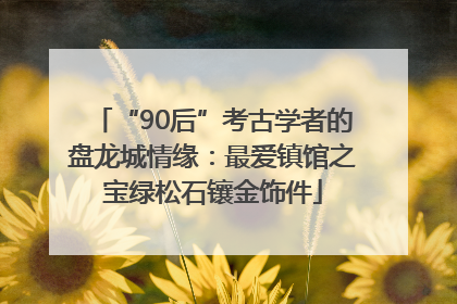 “90后”考古学者的盘龙城情缘：最爱镇馆之宝绿松石镶金饰件