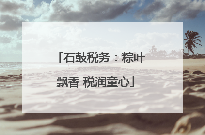 石鼓税务：粽叶飘香 税润童心