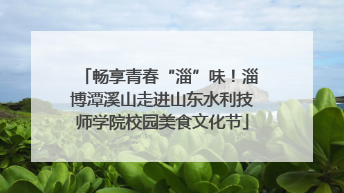 畅享青春“淄”味！淄博潭溪山走进山东水利技师学院校园美食文化节