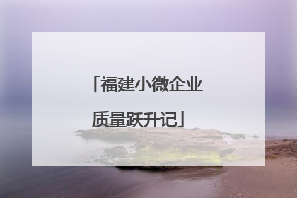 福建小微企业质量跃升记