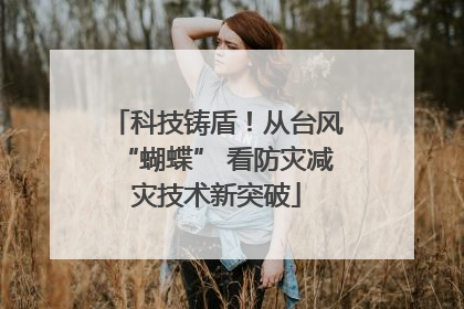科技铸盾！从台风“蝴蝶” 看防灾减灾技术新突破