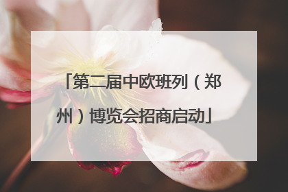 第二届中欧班列（郑州）博览会招商启动