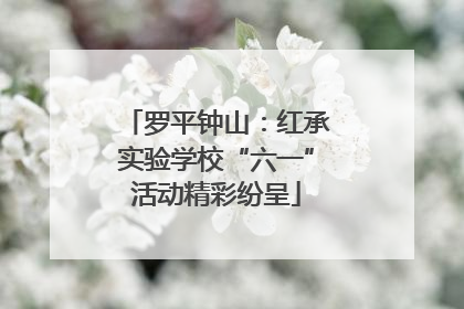 罗平钟山：红承实验学校“六一”活动精彩纷呈