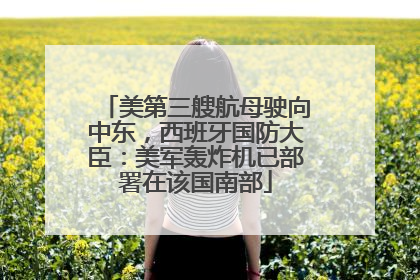 美第三艘航母驶向中东，西班牙国防大臣：美军轰炸机已部署在该国南部