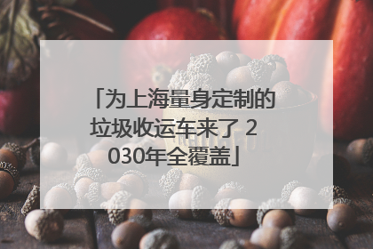 为上海量身定制的垃圾收运车来了 2030年全覆盖