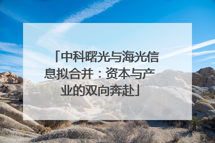 中科曙光与海光信息拟合并：资本与产业的双向奔赴