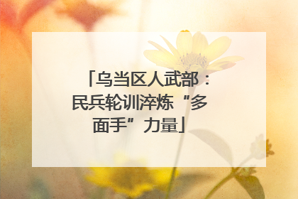 乌当区人武部：民兵轮训淬炼“多面手”力量