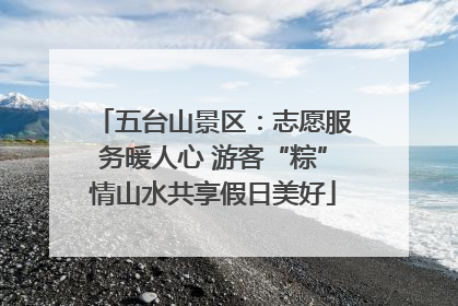 五台山景区：志愿服务暖人心 游客“粽”情山水共享假日美好