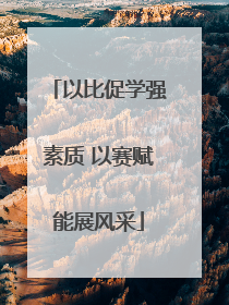 以比促学强素质 以赛赋能展风采