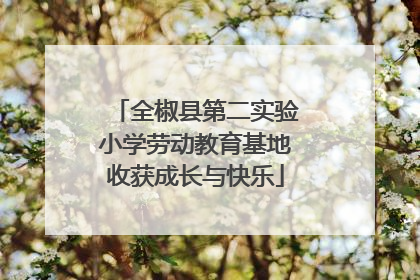 全椒县第二实验小学劳动教育基地收获成长与快乐