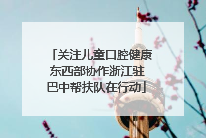 关注儿童口腔健康 东西部协作浙江驻巴中帮扶队在行动