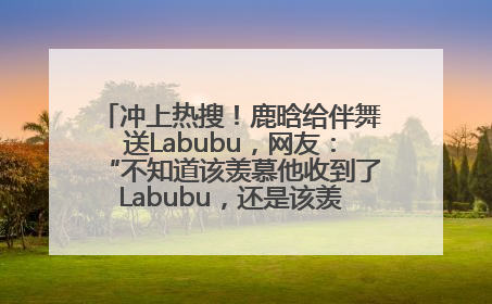 冲上热搜！鹿晗给伴舞送Labubu，网友：“不知道该羡慕他收到了Labubu，还是该羡慕鹿晗送他礼物”