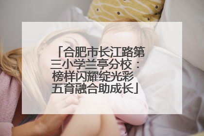 合肥市长江路第三小学兰亭分校：榜样闪耀绽光彩 五育融合助成长