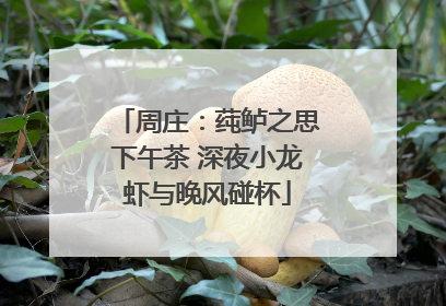 周庄：莼鲈之思下午茶 深夜小龙虾与晚风碰杯