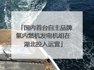 国内首台自主品牌氢内燃机发电机组在湖北投入运营