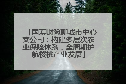 国寿财险聊城市中心支公司：构建多层次农业保险体系，全周期护航樱桃产业发展