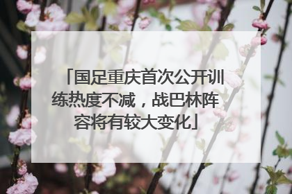 国足重庆首次公开训练热度不减，战巴林阵容将有较大变化