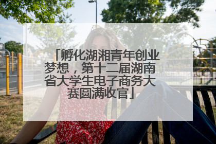 孵化湖湘青年创业梦想，第十二届湖南省大学生电子商务大赛圆满收官
