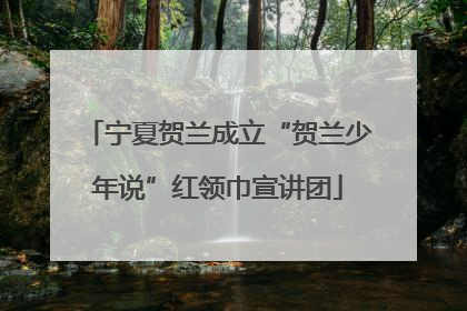 宁夏贺兰成立“贺兰少年说”红领巾宣讲团