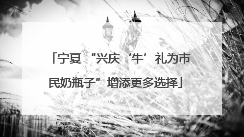 宁夏 “兴庆‘牛’礼为市民奶瓶子”增添更多选择