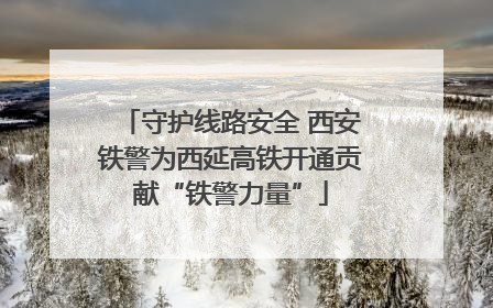 守护线路安全 西安铁警为西延高铁开通贡献“铁警力量”