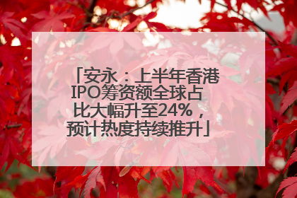 安永：上半年香港IPO筹资额全球占比大幅升至24%，预计热度持续推升