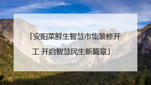 安阳菜鲜生智慧市集装修开工 开启智慧民生新篇章