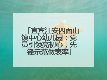 宜宾江安四面山镇中心幼儿园：党员引领亮初心，先锋示范做表率