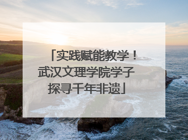 实践赋能教学！武汉文理学院学子探寻千年非遗