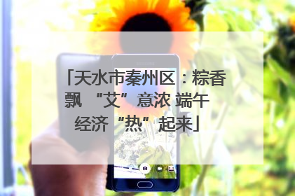 天水市秦州区：粽香飘 “艾”意浓 端午经济“热”起来