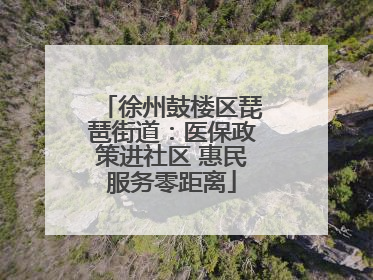 徐州鼓楼区琵琶街道：医保政策进社区 惠民服务零距离