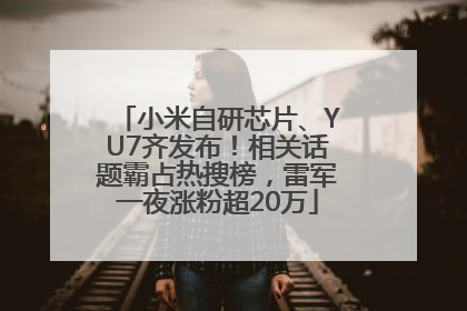 小米自研芯片、YU7齐发布！相关话题霸占热搜榜，雷军一夜涨粉超20万