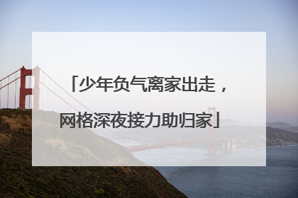 少年负气离家出走，网格深夜接力助归家