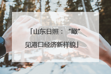 山东日照：“瞰”见港口经济新样貌