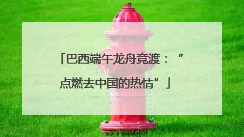 巴西端午龙舟竞渡：“点燃去中国的热情”