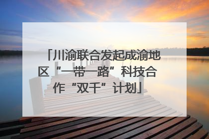 川渝联合发起成渝地区“一带一路”科技合作“双千”计划