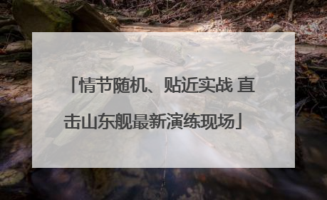 情节随机、贴近实战 直击山东舰最新演练现场