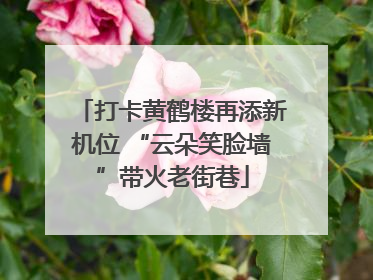 打卡黄鹤楼再添新机位 “云朵笑脸墙”带火老街巷
