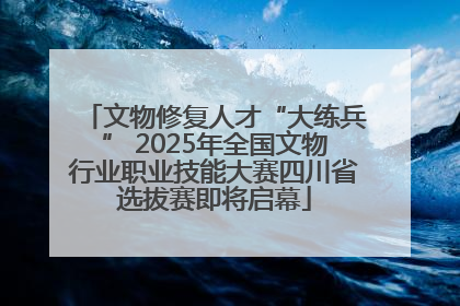 文物修复人才“大练兵” 2025年全国文物行业职业技能大赛四川省选拔赛即将启幕