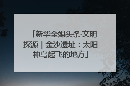 新华全媒头条·文明探源｜金沙遗址：太阳神鸟起飞的地方