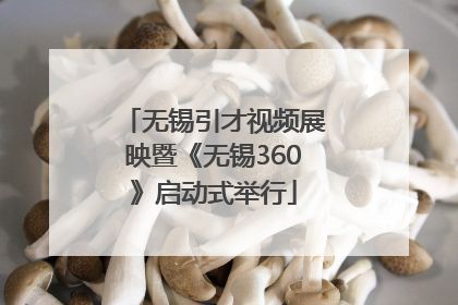 无锡引才视频展映暨《无锡360》启动式举行