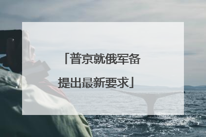 普京就俄军备提出最新要求